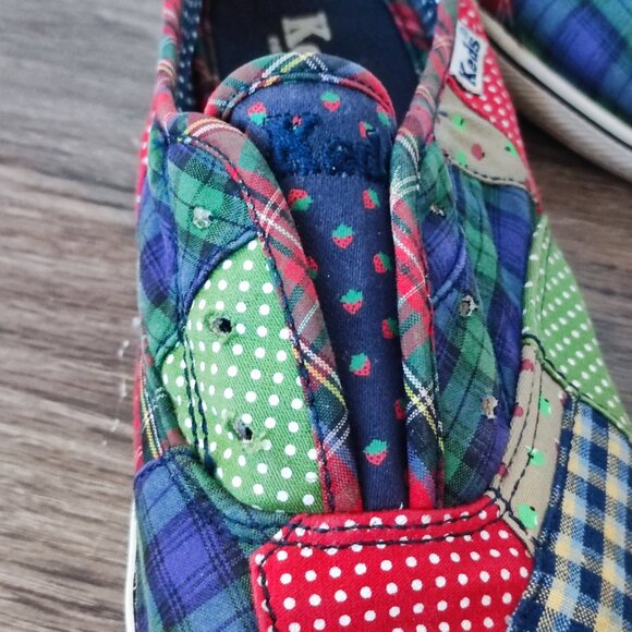 Keds Patchwork Slip On Canvas Shoes Sz 6.5 Multi-colour Casual No Lace Needed - Picture 10 of 13